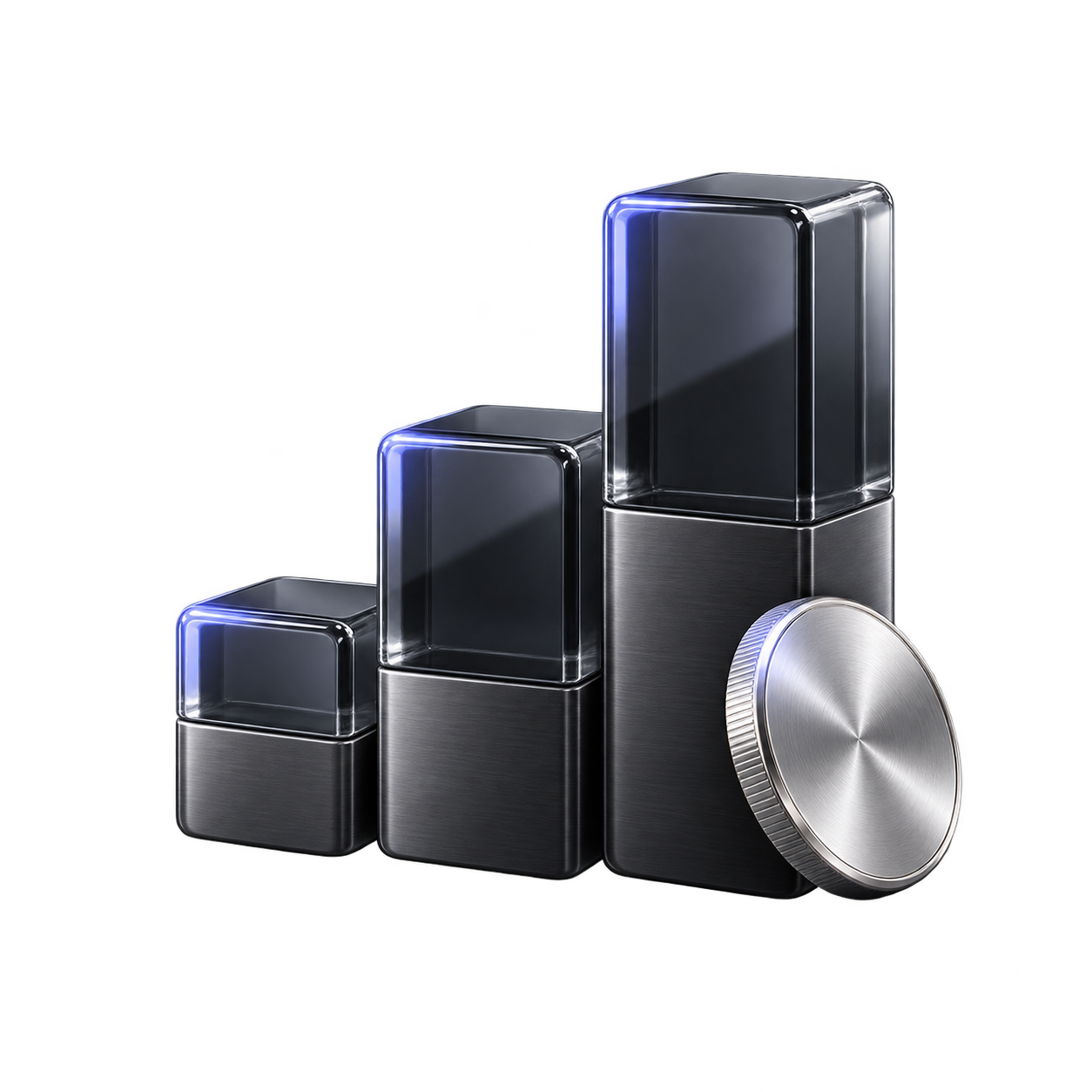 Three-dimensional financial records illustration